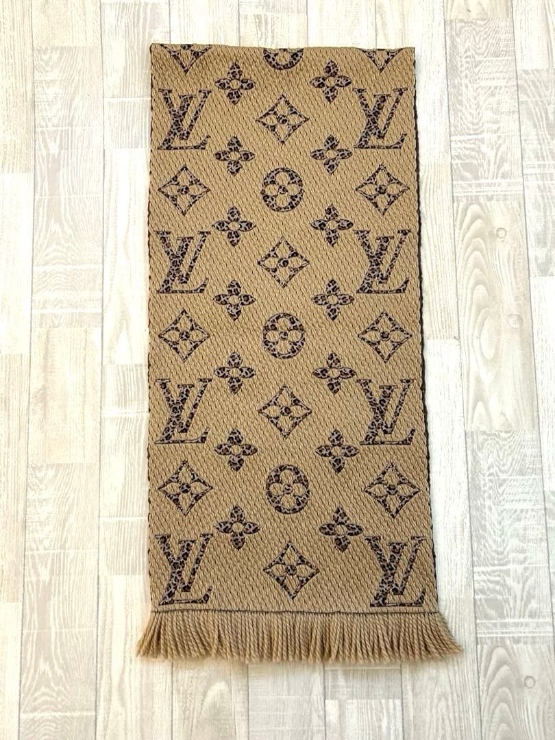 【限定】ルイヴィトンマフラーレオパードエシャルプジャイアントモノグラムジャングル