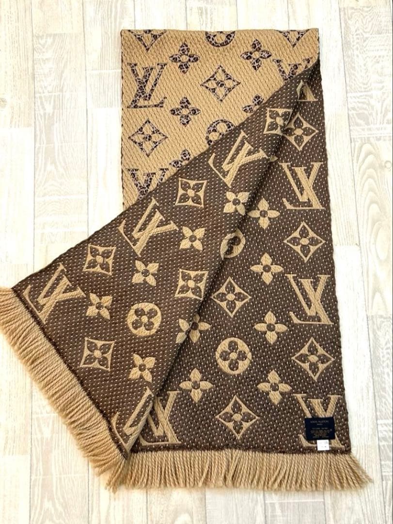 【限定】ルイヴィトンマフラーレオパードエシャルプジャイアントモノグラムジャングル