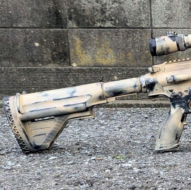 次世代電動ガン HK417 ショートハンドガード アーリーバリアント 実戦塗装