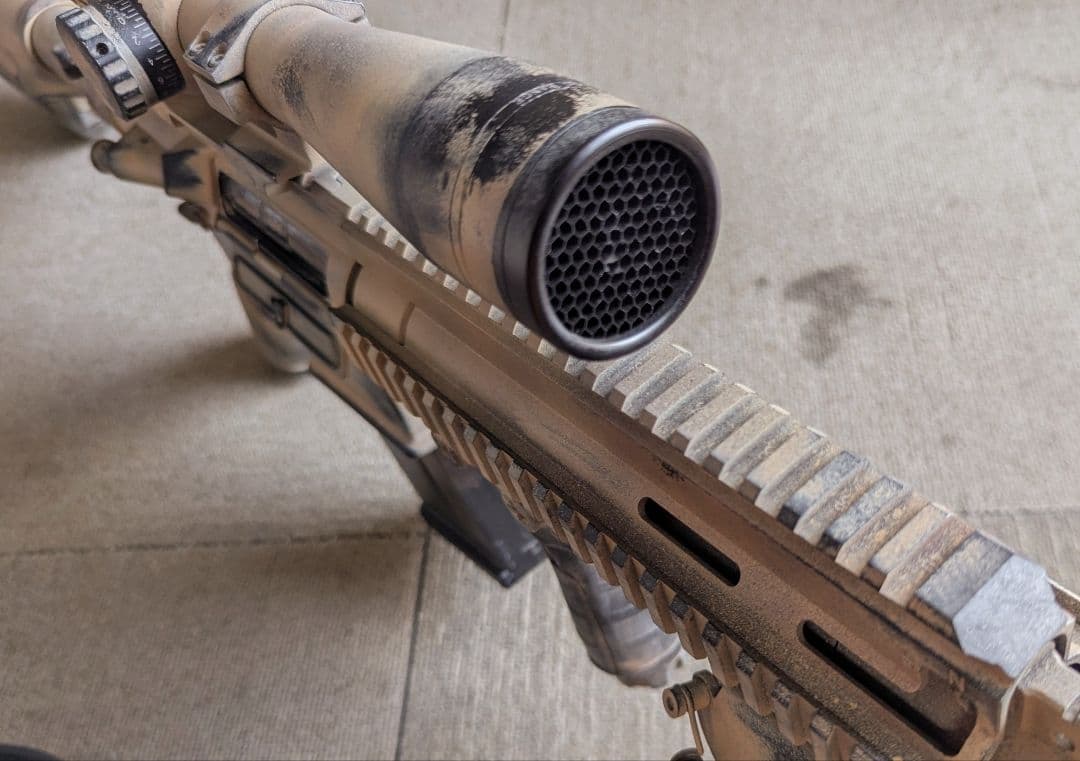 次世代電動ガン HK417 ショートハンドガード アーリーバリアント 実戦塗装