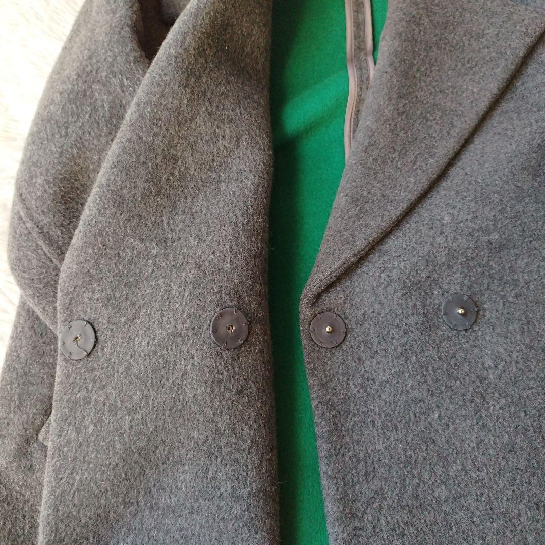 人気♡美品✨エンフォルド ダブルビーバースリットオーバーコート グレー×緑 36