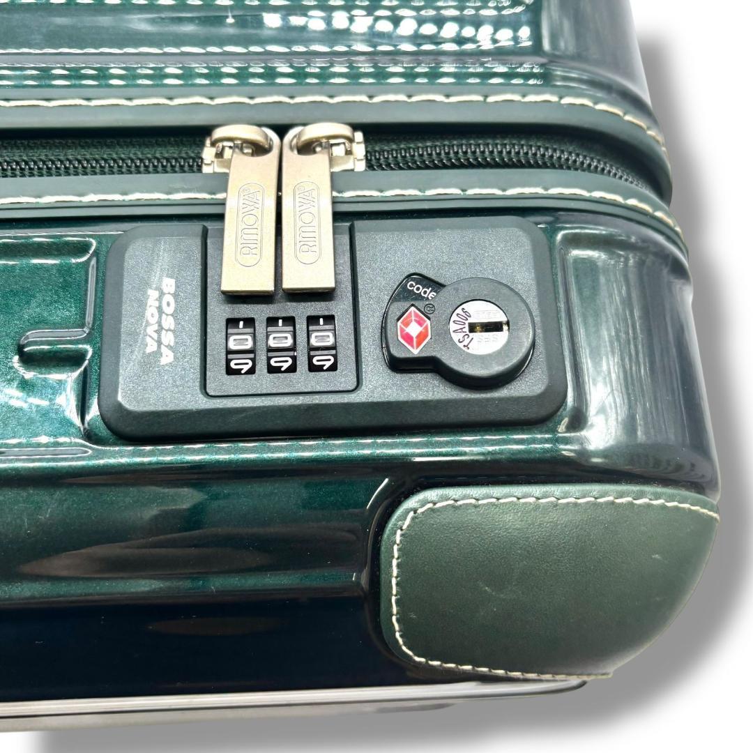 希少 リモワ ボサノバ 870.52 グリーン 4輪 32L 機内持込可能 美品