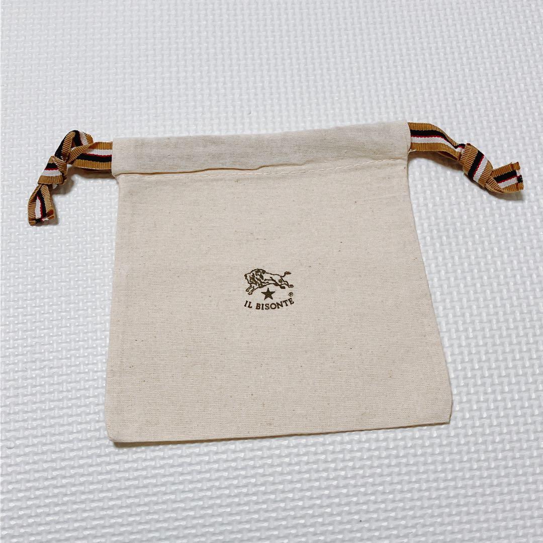 未使用　IL BISONTE イルビゾンテ　レザー二つ折り財布　ヤキヌメ　袋付き