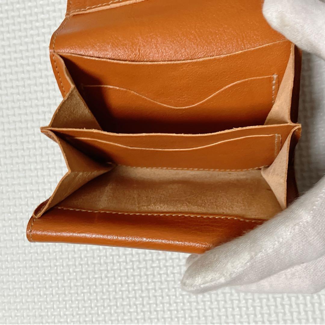 未使用　IL BISONTE イルビゾンテ　レザー二つ折り財布　ヤキヌメ　袋付き