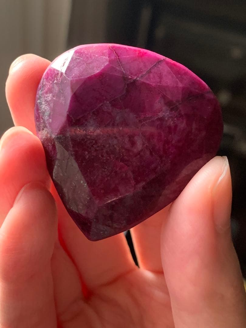 特大天然ルビー　コランダム　219ct 恋愛運　パワーストーン　ルース　根付