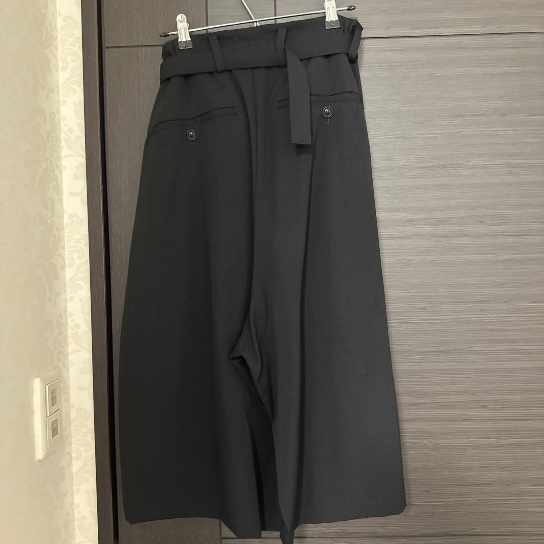 y's 黒のカーゴキュロット