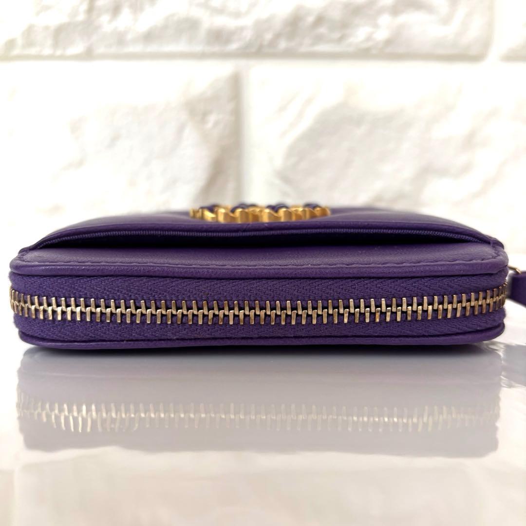 ✨大人気✨CHANEL 19 ジップケース パープル