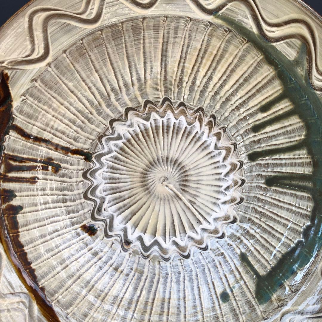 小鹿田焼　特大皿　陶芸