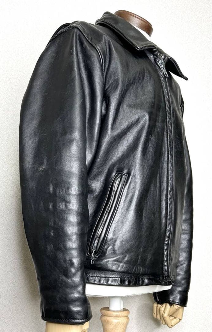 ⑤schott【40】652 米国製◇革ジャンninjaハーレーgpzショベル