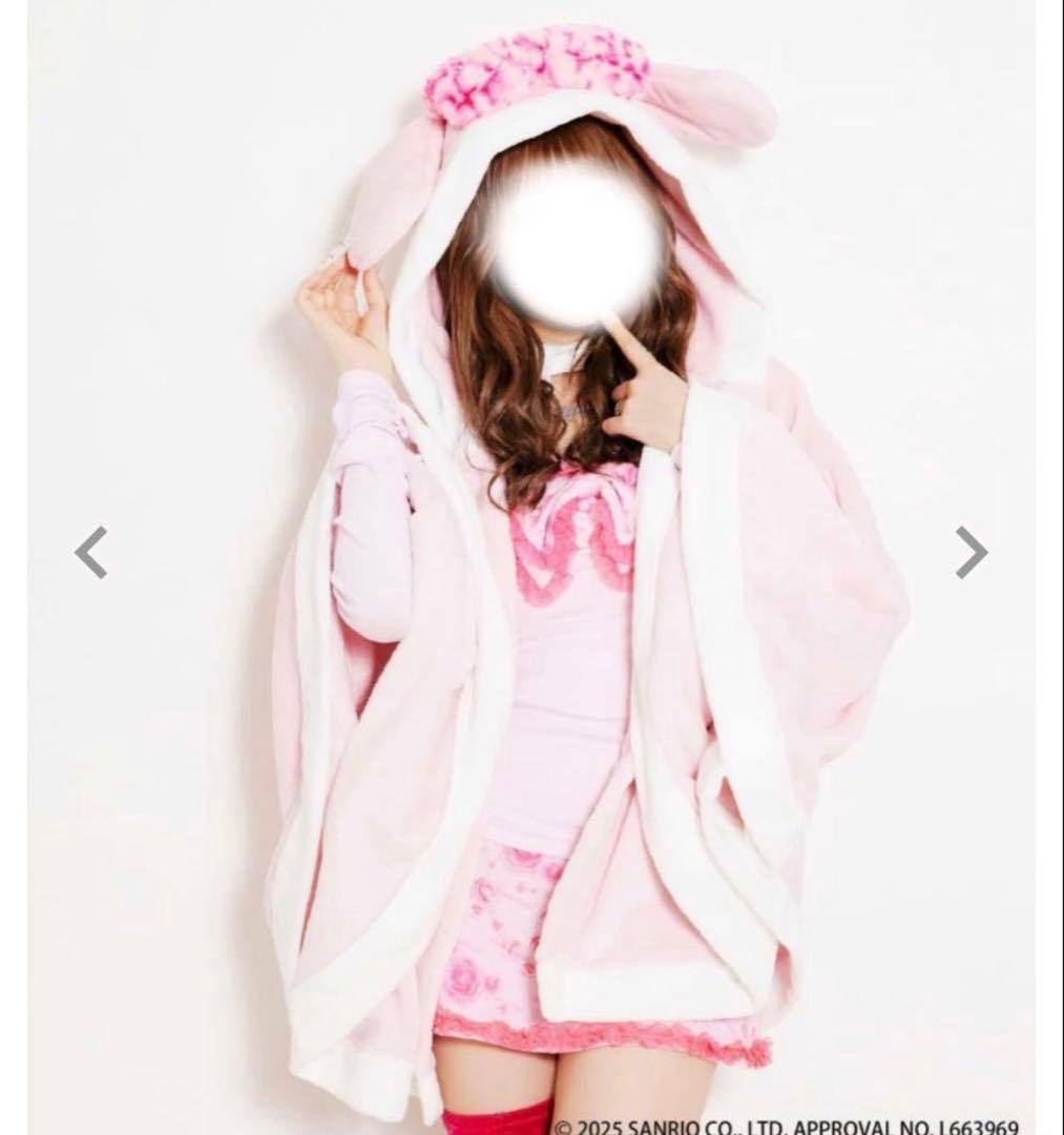 SPINNS スピンズ コラボマイメロディ シュガーバニーズ ケープ ポンチョ