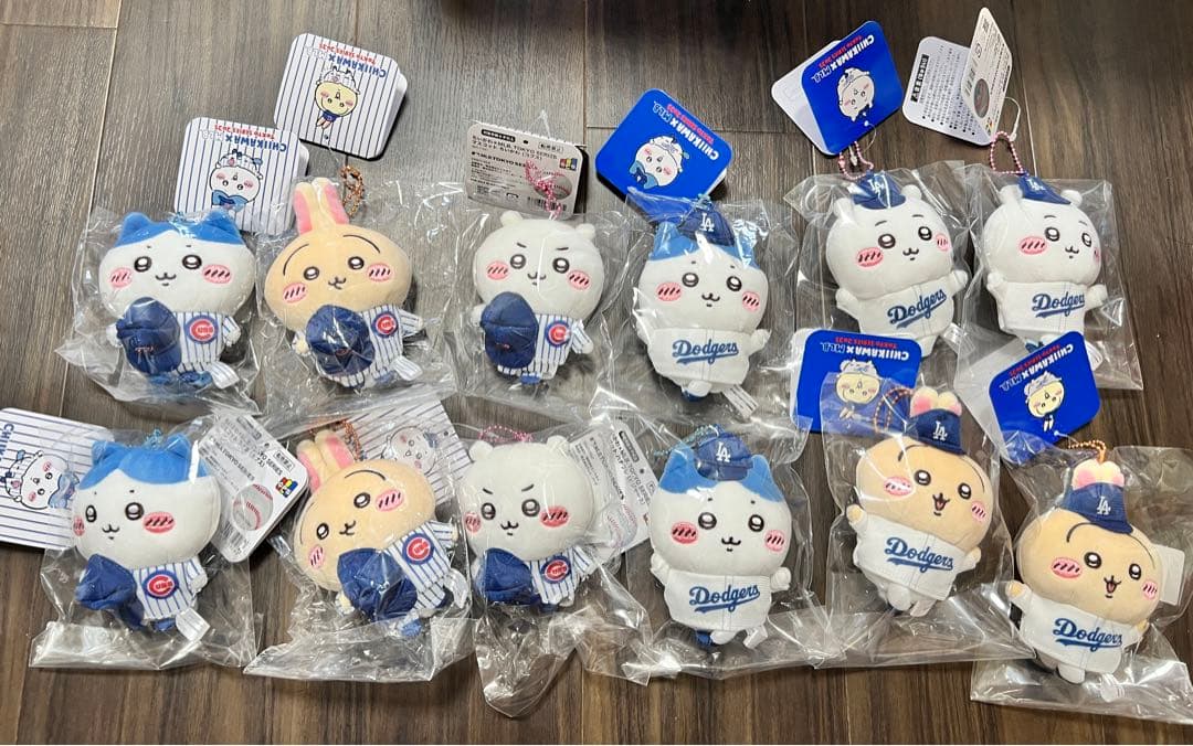 Chikikawa x MLB Dodgers ぬいぐるみ 12個セット