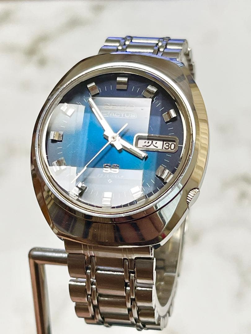 1973年5月製 セイコー5アクタスSS デイデイト 23J 9面カットガラス