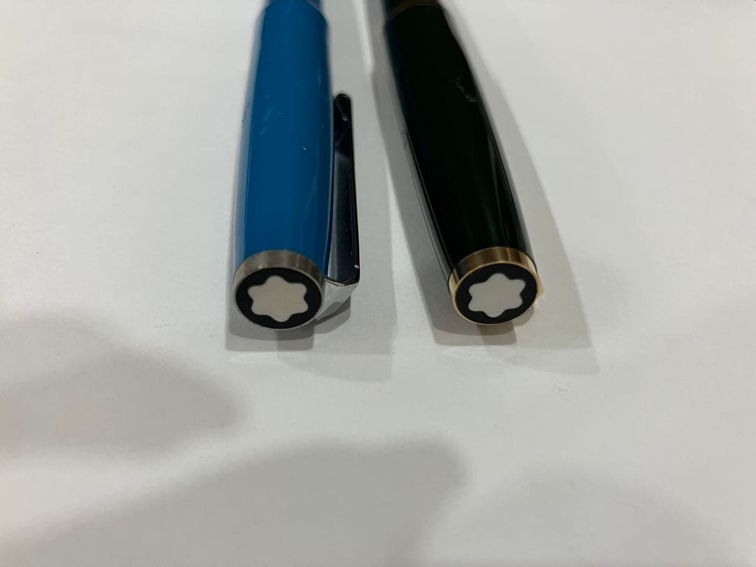 MONT BLANC 万年筆 ２点 おまとめ レトロ 青色 緑色 モンブラン