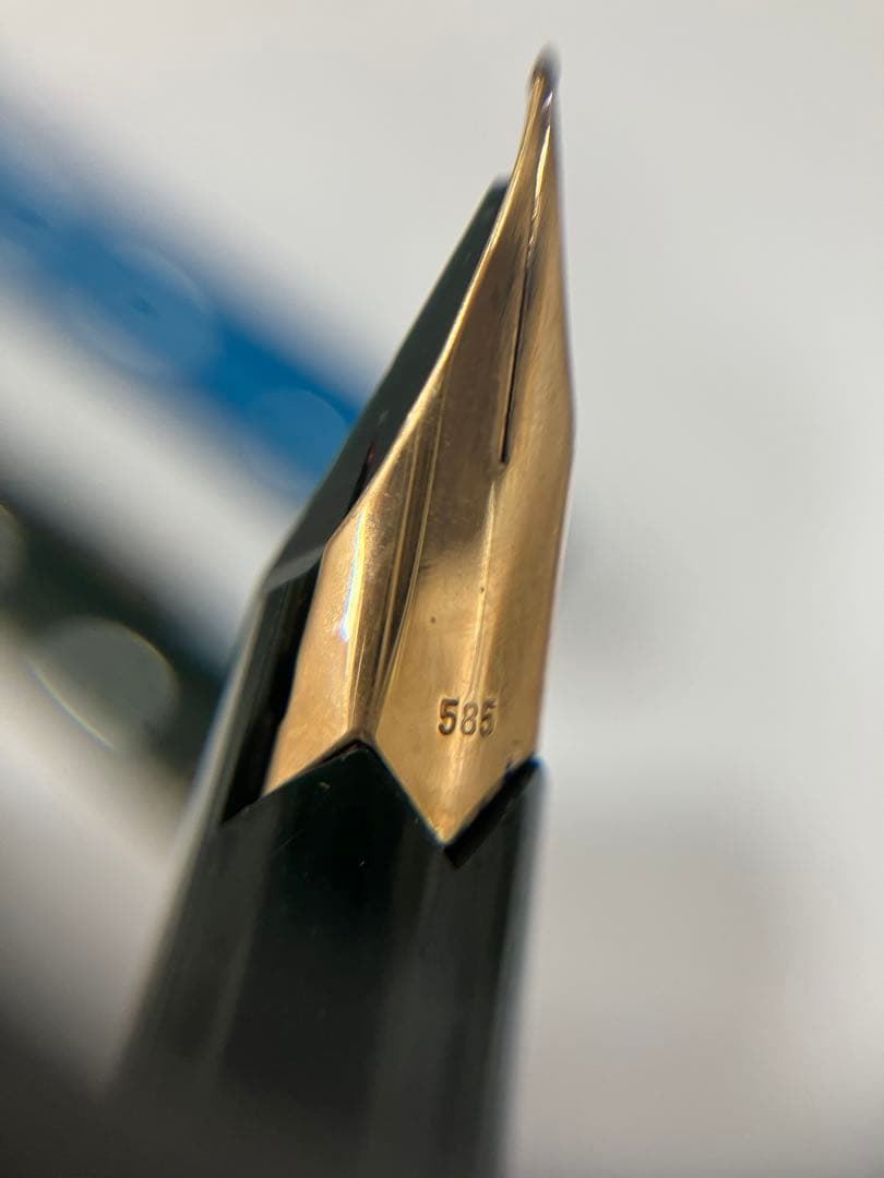 MONT BLANC 万年筆 ２点 おまとめ レトロ 青色 緑色 モンブラン