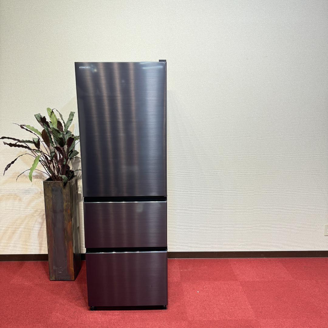 東京23区送料無料　超美品日立冷蔵庫　３ドア375L　製氷機有　R-V38NV