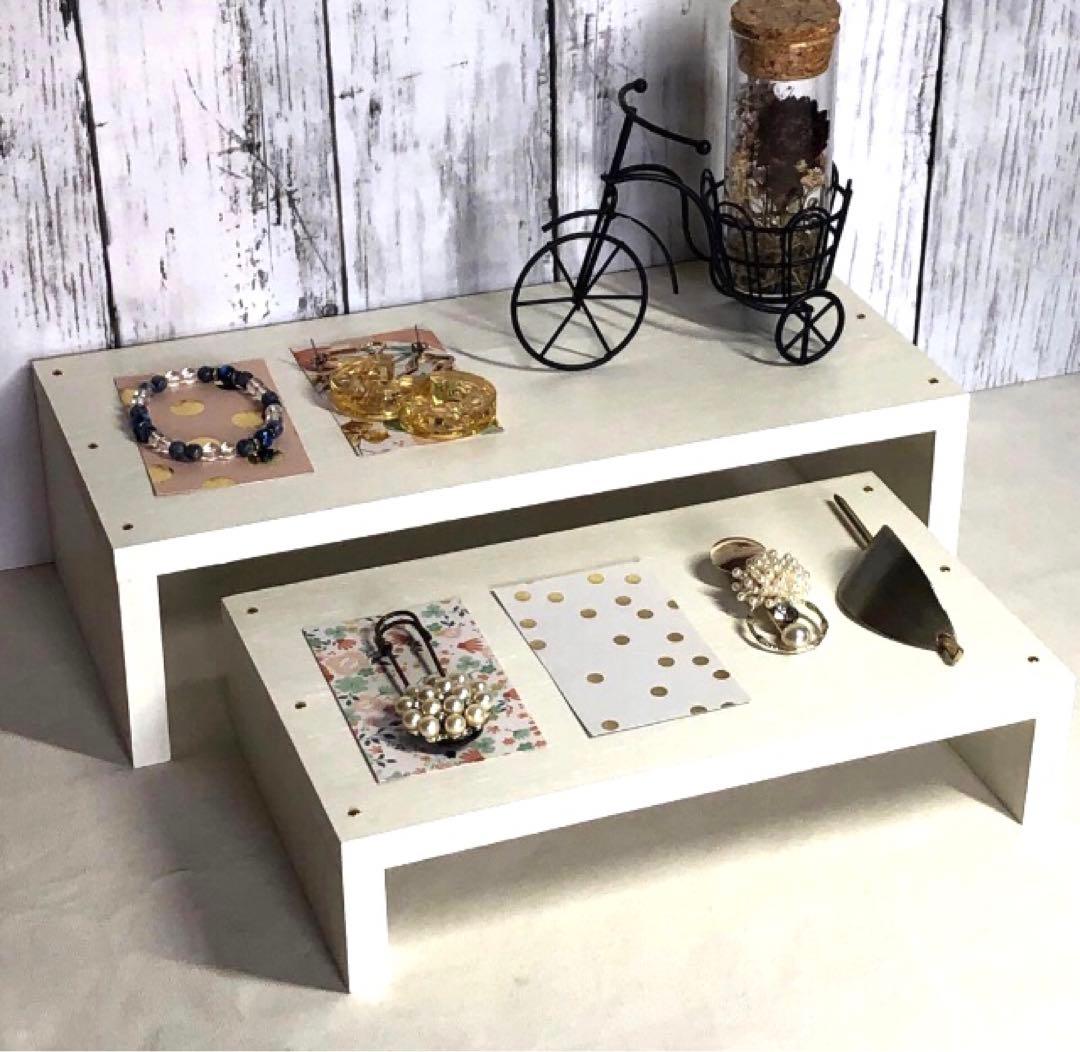 いちページ　トランク型什器・アクセサリー台×２　計３点　イベント什器