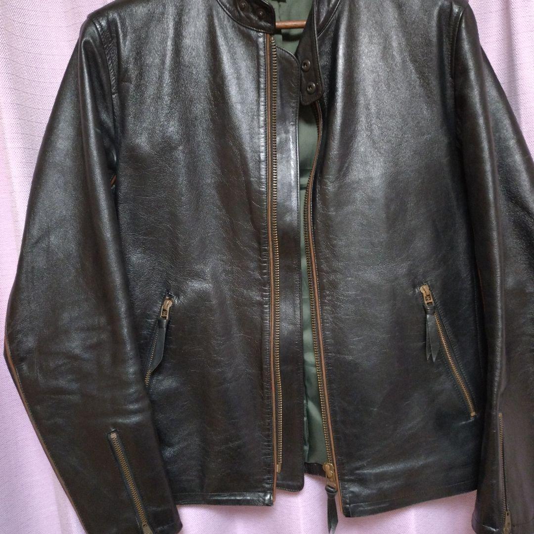 ハロルズギア　ホースハイド　シングルライダースジャケット
