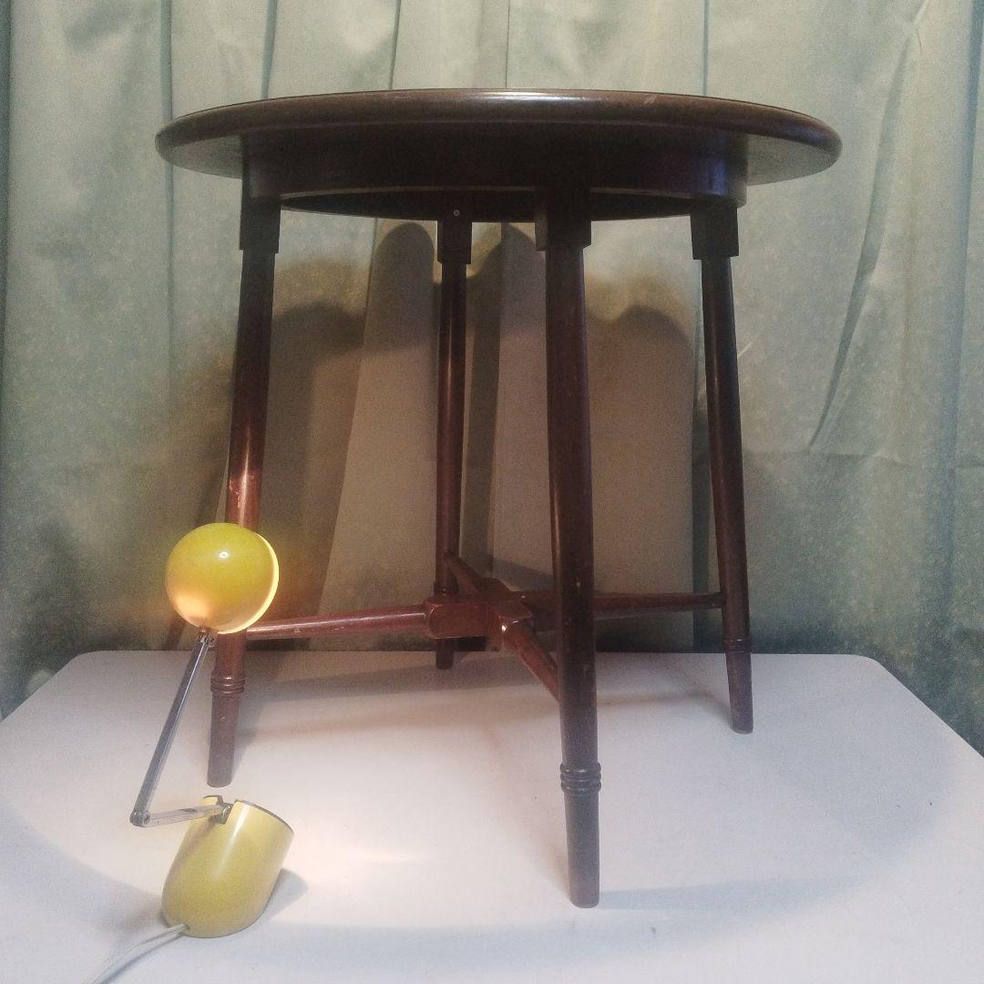 大正から昭和　とても古い　　丸テーブル　神戸港町　旧家出