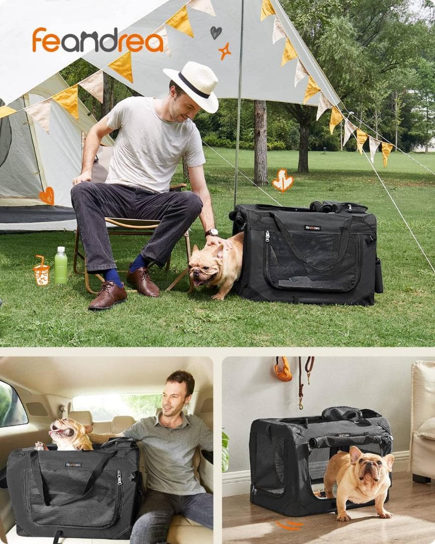 スペース 取らない 折りたたみ式 通気性 ペットキャリー