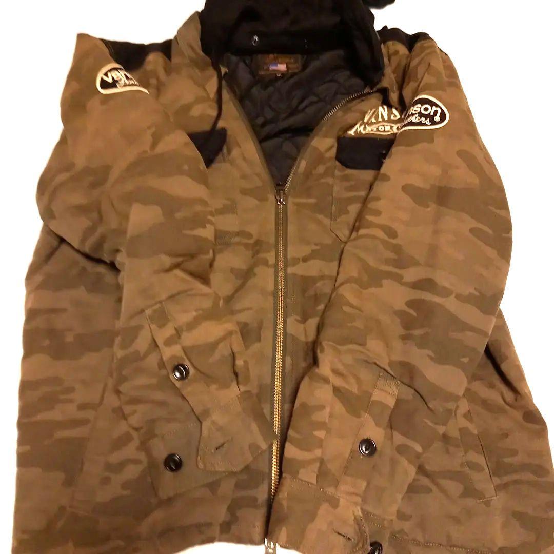 VANSON カモフラージュ フード付きジャケット
