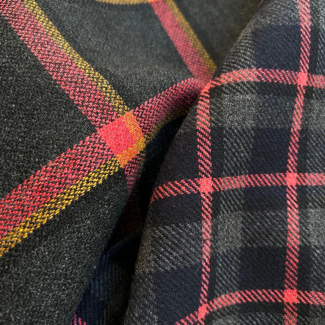 極美品　ドゥロワー　2way リバーシブル　チェック柄スカート　巻きスカート