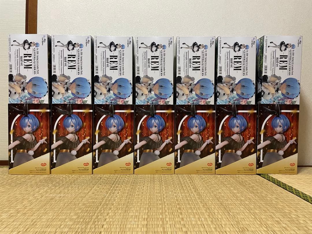 リゼロ GLITTER&GLAMOURS フィギュア レム のみで7個