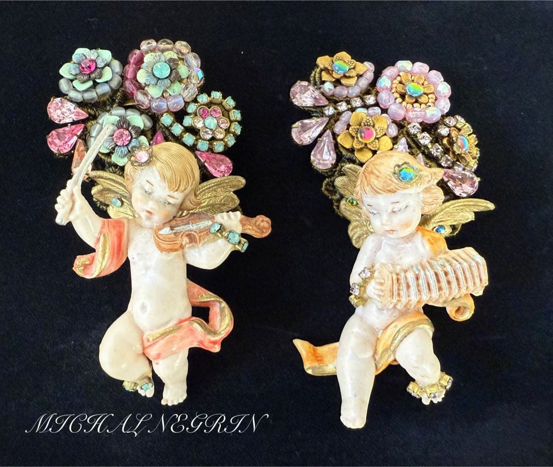 MICHAL NEGRINミハエルネグリン　天使ブローチセット