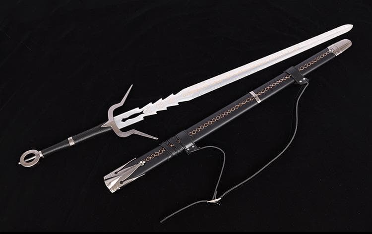 魔法使い4シリヤ銀剣 日本刀 模造刀 居合刀 武士道 武蔵 鑑賞用 手鍛造打