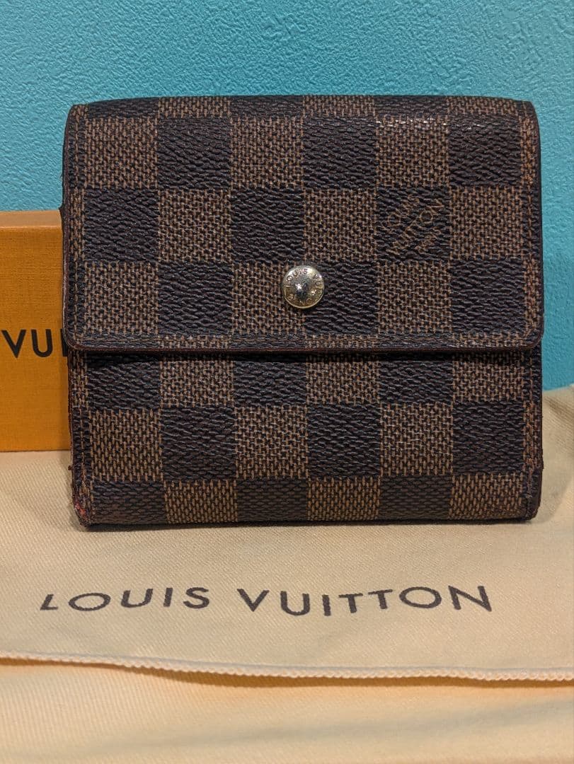 ルイヴィトン　LOUISVUITTON　N61654 ダミエ　ポルトモネビエ