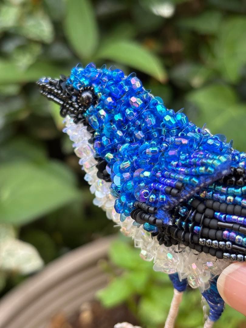 【コルリ】ビーズ刺繍ブローチバッグチャーム