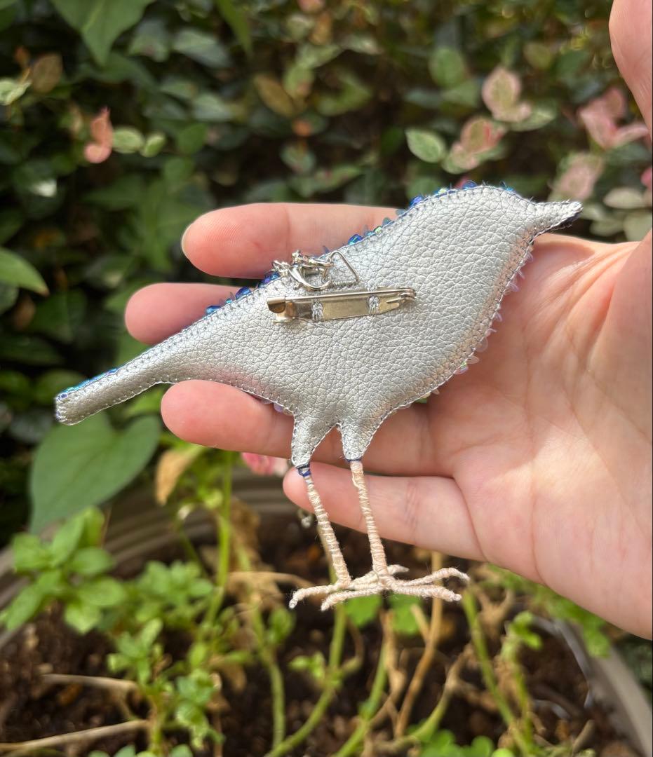 【コルリ】ビーズ刺繍ブローチバッグチャーム