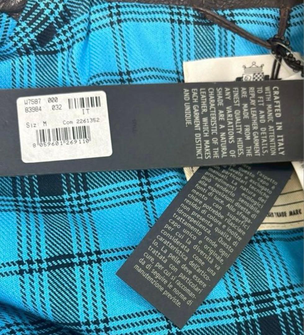 【新品未使用】REPLEY(リプレイ) シングル ライダースジャケット