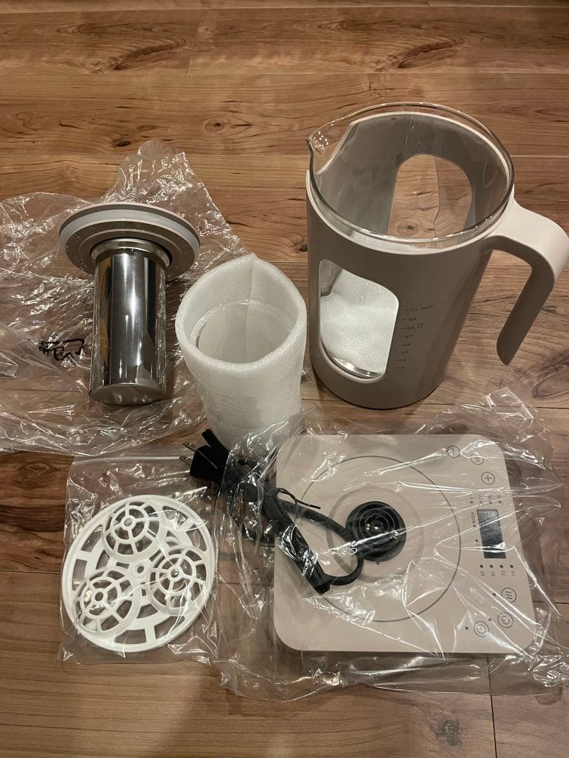 【動作確認済】BRUNO ブルーノ 温度調節 マルチケトル ウォームグレー　1L