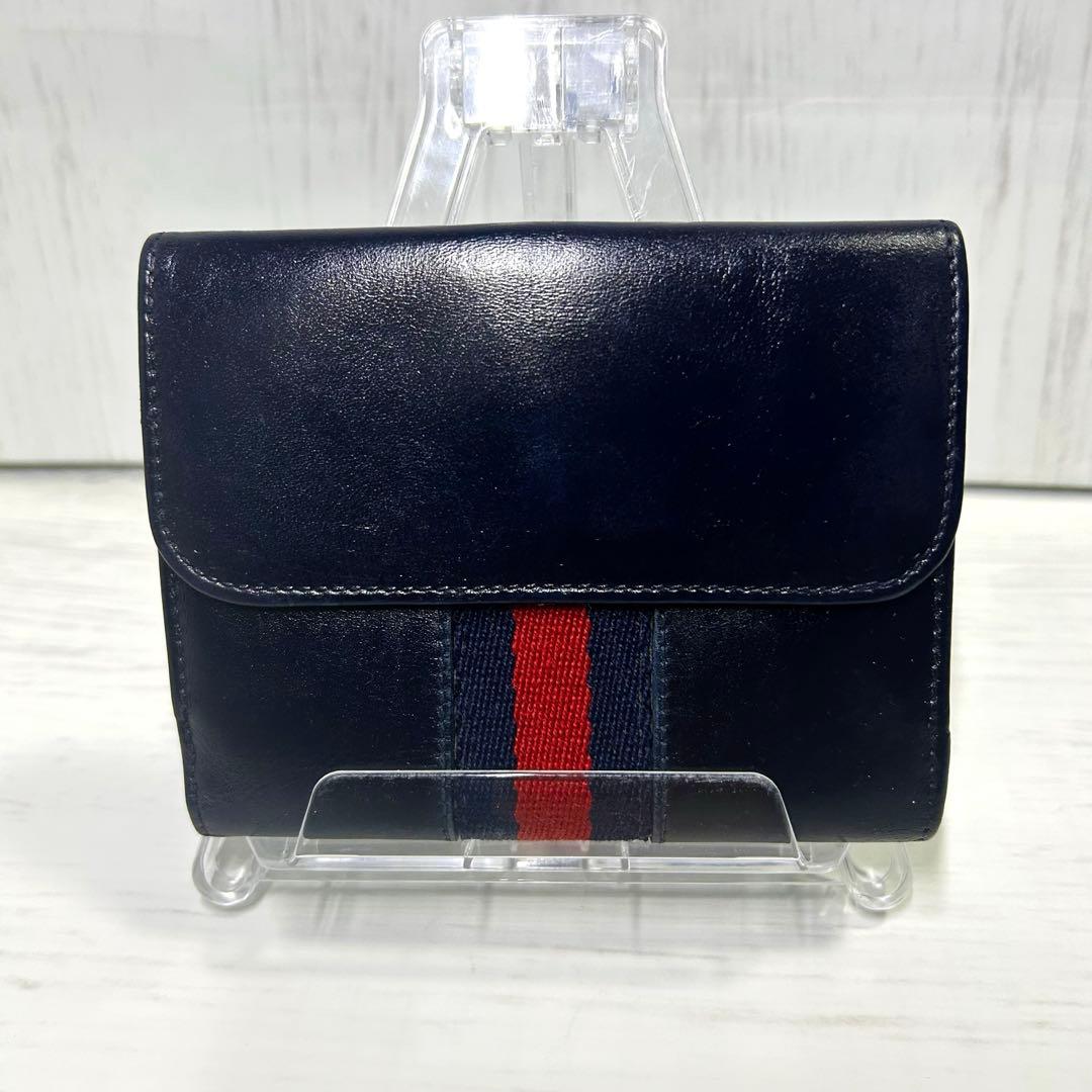 GUCCI オールドグッチ シェリーライン 二つ折り財布