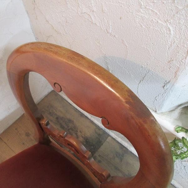 イギリス アンティーク 家具 バルーンバックチェア 椅子 イス 英国 4303e