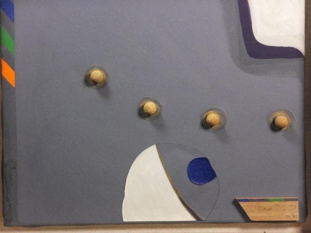 現代美術　馬場彬　直筆サイン『Composition』ミクストメディア0718H