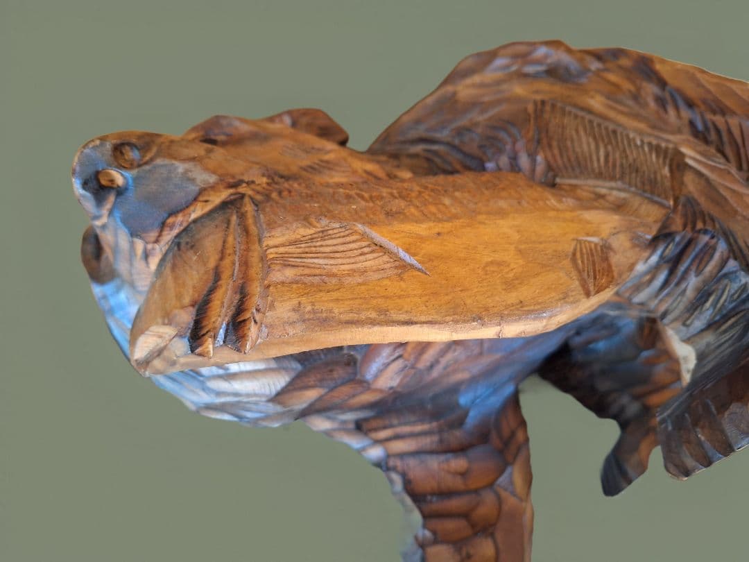 アンティーク木彫り　熊(横51×幅28×高さ34cm 重さ10kg)