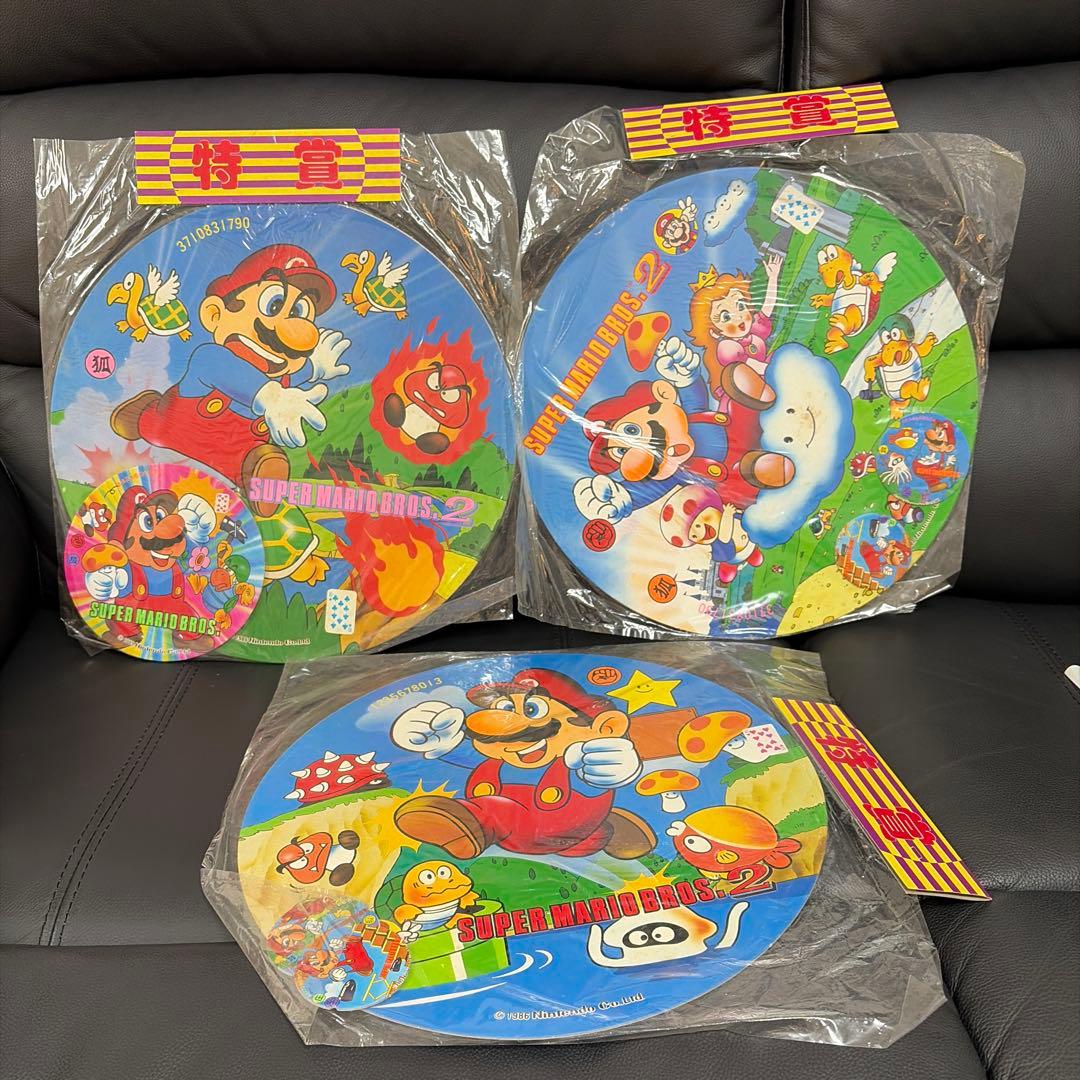 スーパーマリオ　特大めんこセット 特賞　昭和めんこ