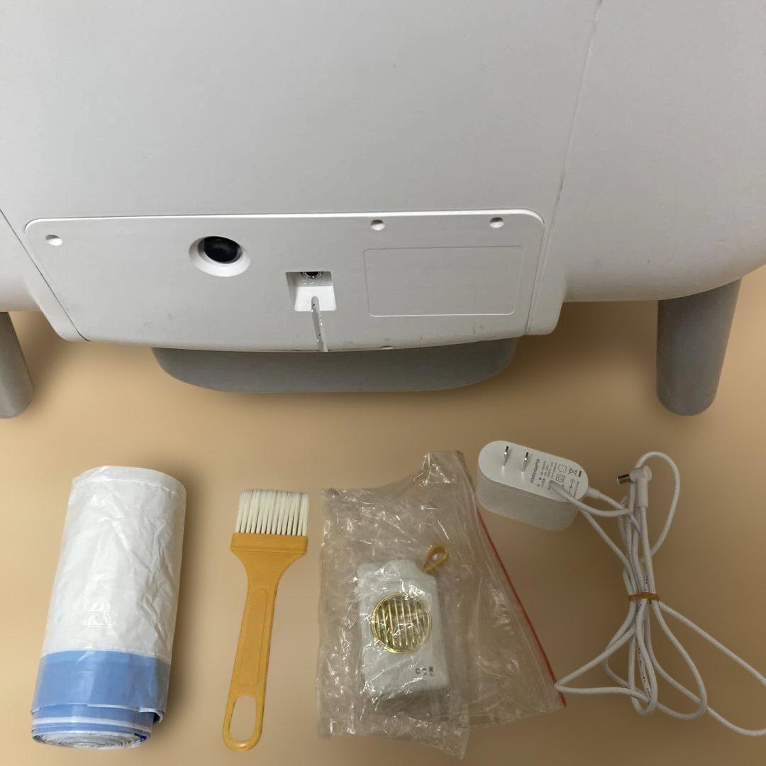 自動トイレ スマート猫用トイレ 大型 ホワイト 付属品有り ①