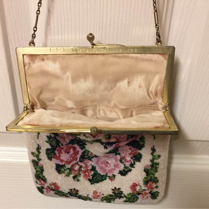 アンティーク ビーズバッグ