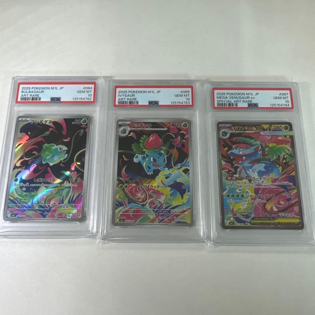 PSA10 メガフシギバナ ex SAR 連番　フシギダネ　フシギソウ　AR