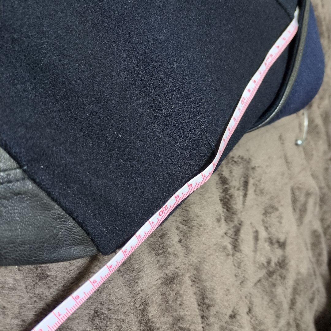 コ*！様 BURBERRY BLACK LABEL スタジャン L ネイビー/ブ