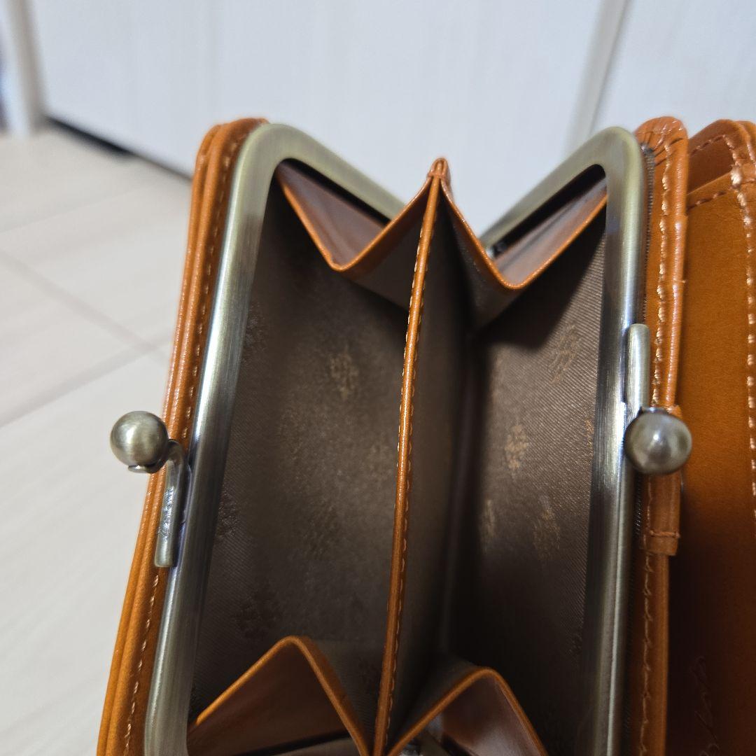 わんぴ　Dakota　メッシュ編み込み　アロマティコシリーズ　がま口折財布