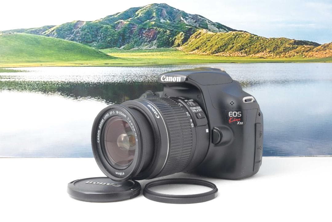 【動作確認済】Canon EOS Kiss X50 + 18-55mmレンズ