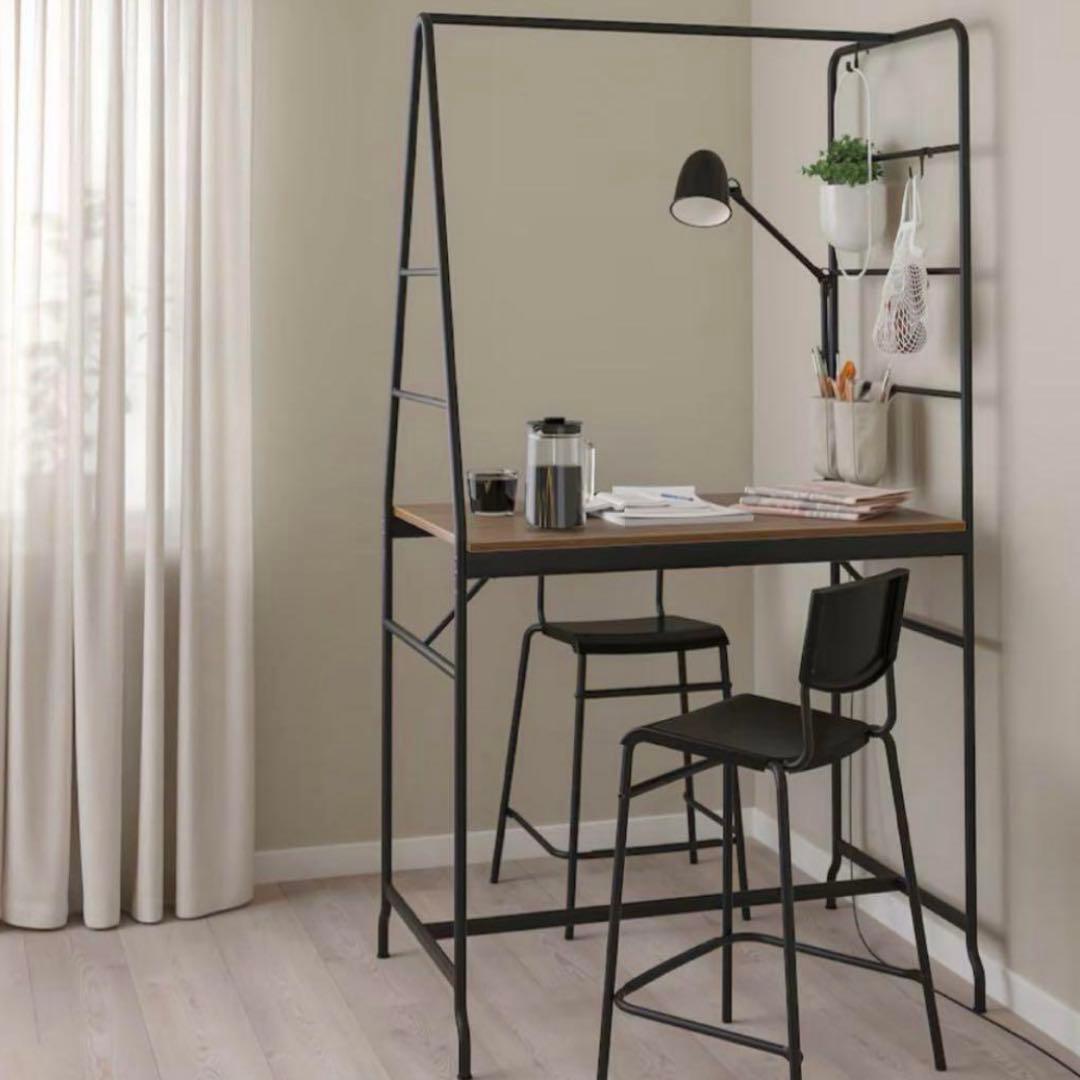 IKEA 美品 HÅVERUD ホーヴェルード テーブル スツール 椅子2脚