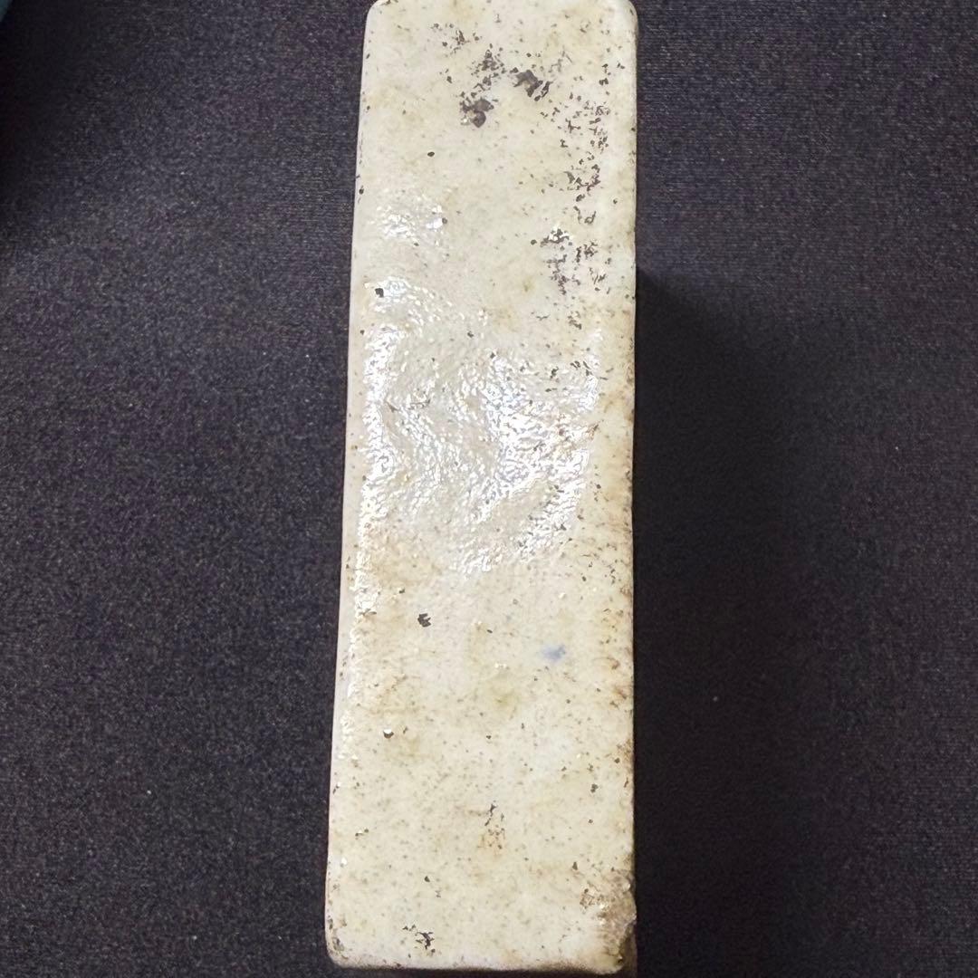 古陶器 水滴 江戸期 掻き落とし 椿文 出土品 文房具 古民藝 アンティーク