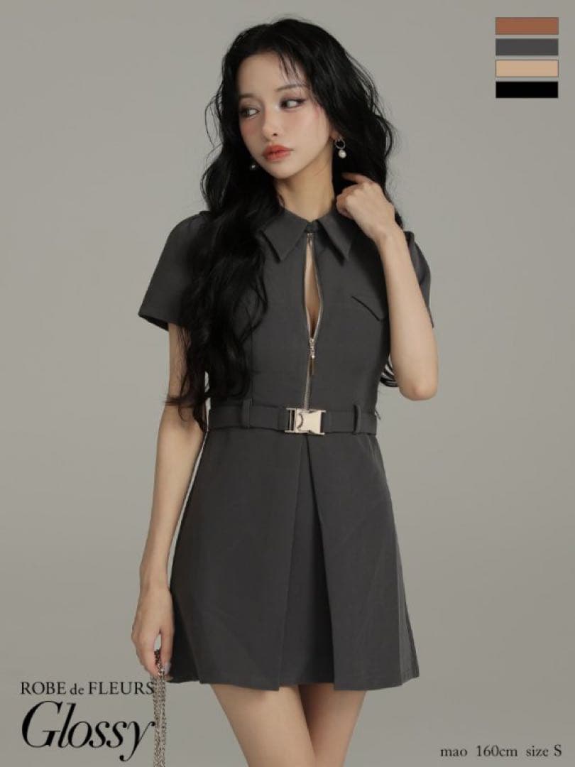 ROBE de FLEURS Glossy ナイトドレス GL4617