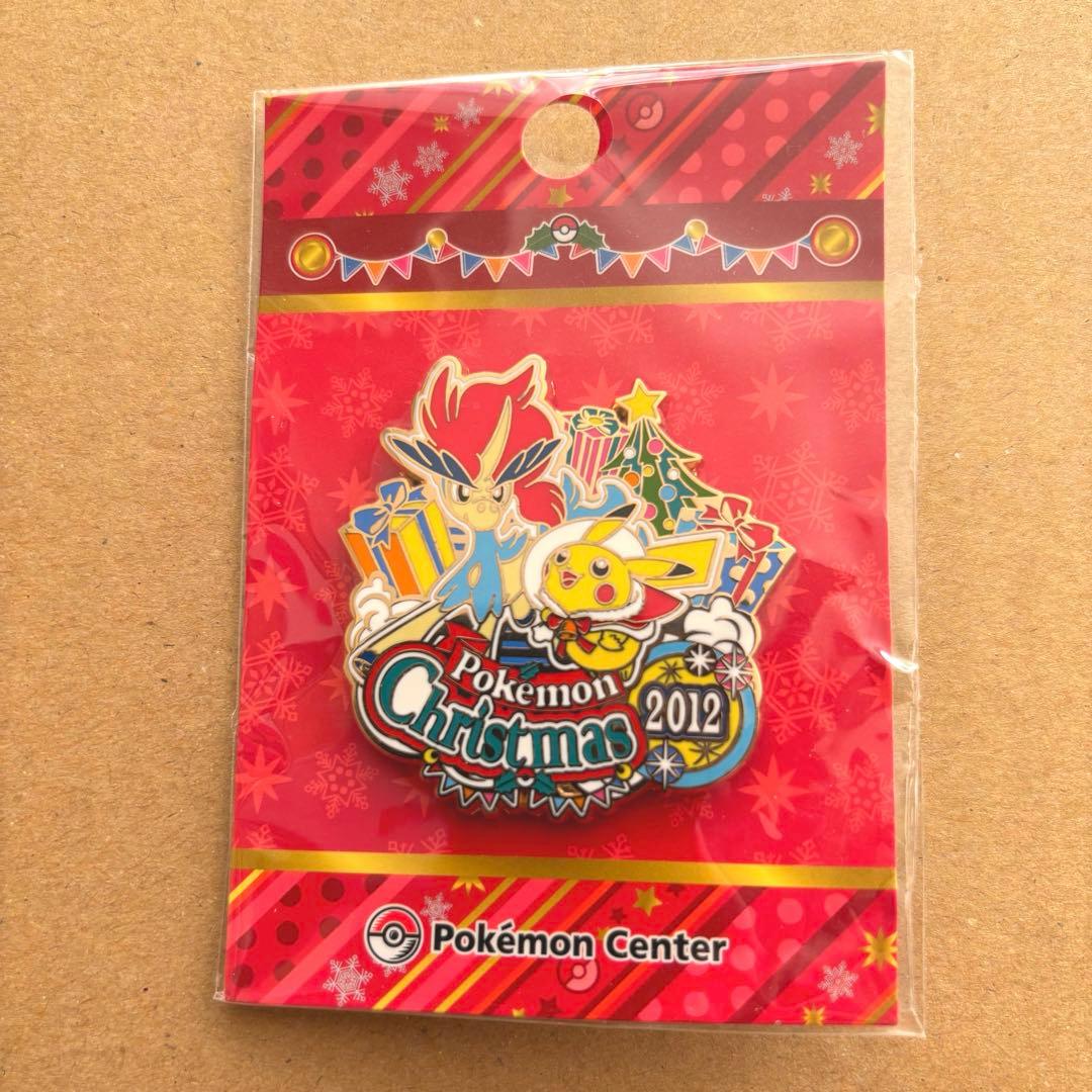 ポケモンセンター 2012年 クリスマス ケルディオ ピカチュウ 限定 ピンズ