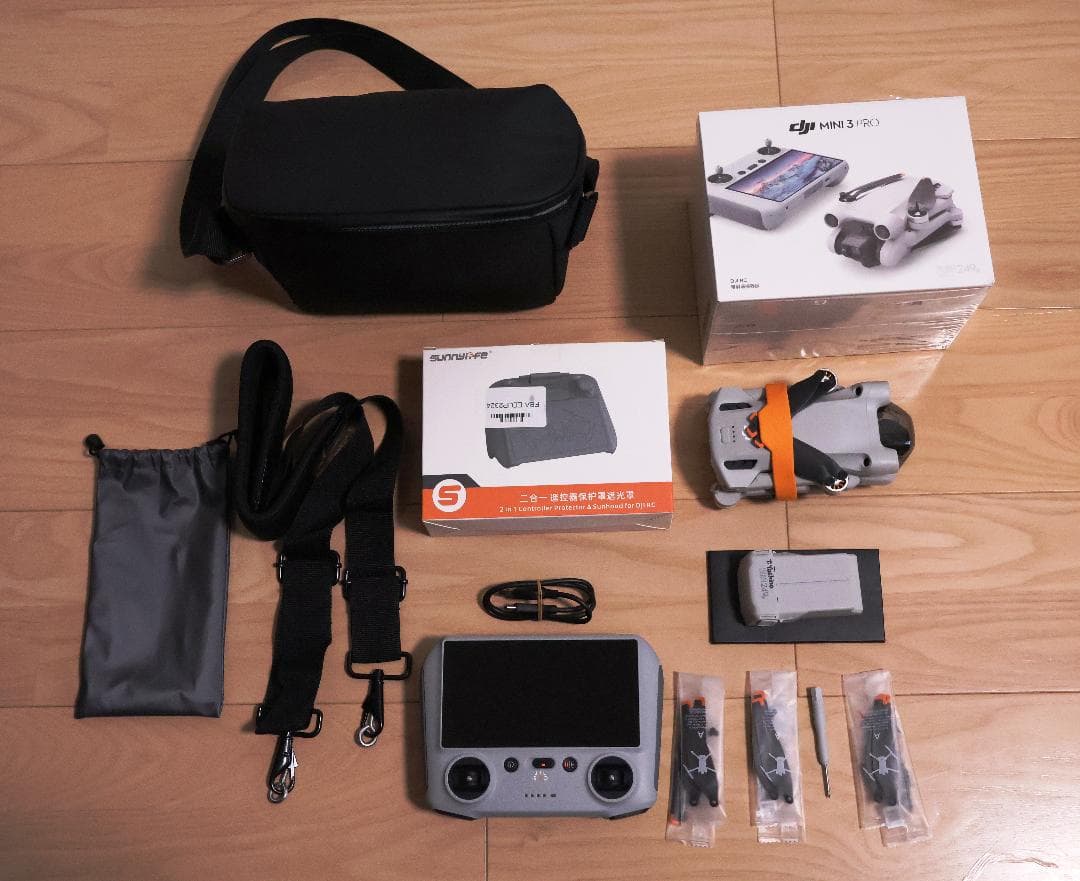 ドローン・DJI Mini 3 Pro 1セット（中古・良品／ご購入特典付！）