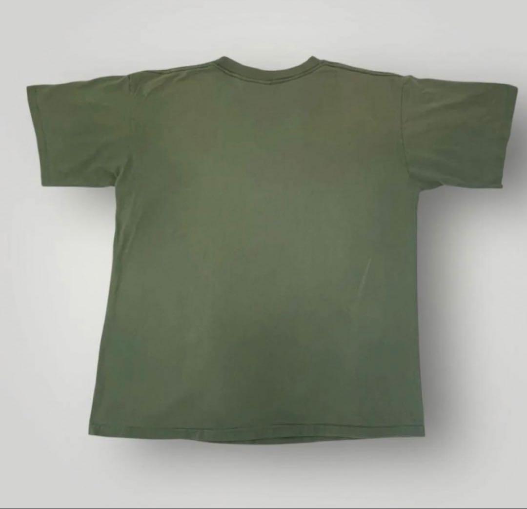 カーミット ビッグシルエットTシャツ オリーブグリーン フェード xl